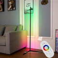 Modern RGB LED Corner Floor Lamp Indoor Decoration Simple Lamp Bedroom Living Room Colorful Minimalist Standing Lamp Lighting